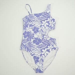 Abercrombie Kids Girls Floral One Piece Swimsuit Bathing Suit Size 15 16